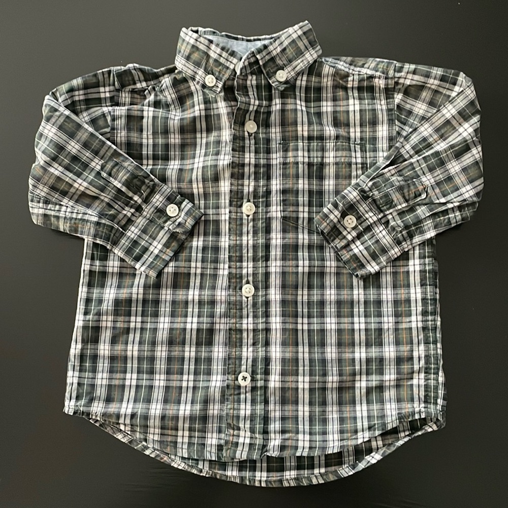 Gymboree 12-18 mo Plaid Button Down